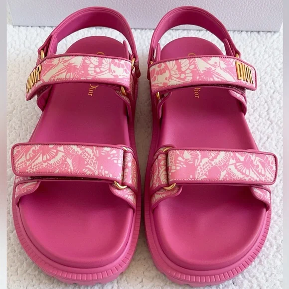 Christian Dior Women's DiorAct Lambskin leather sandals